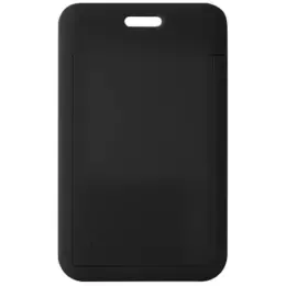 ABS Lanyard Card Holder Black Back